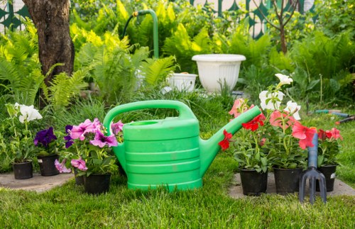 Charitable reuse of surplus garden materials from a Twickenham landscaping job